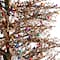 7ft. Pre-Lit Frosted Berry Twig Artificial Christmas Tree, Multicolor Gum Ball LED Lights